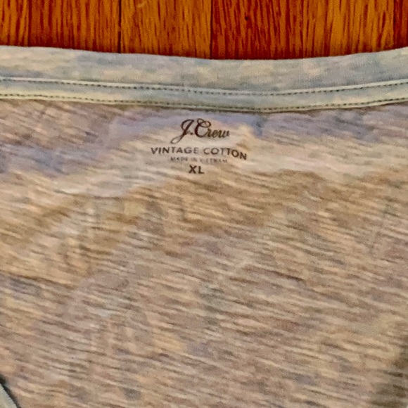 J Crew “vintage cotton” shirt XL heathery green women’s - Picture 9 of 10